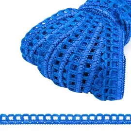 С3805Г17 Тесьма вязаная рис.9441 10мм*25м (синий)