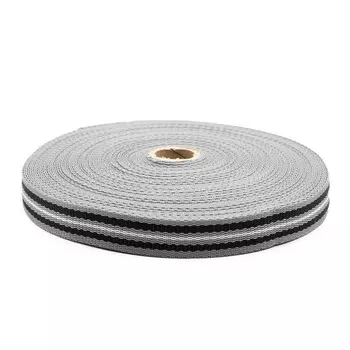 С3826Г17 Стропа-25-7п рис.9556 25мм*25м, 15,1 г/м (4 серый/черный/белый)