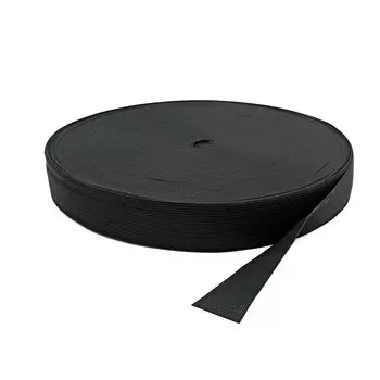 С526 Тесьма окантовочная 33мм*100м (5гр/м) (005 черный)