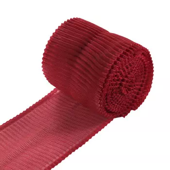 С72 Лента гофре, 8 см*1 м (красный)