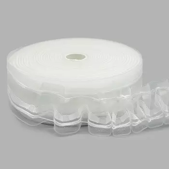 С742 Тесьма шторная 4,5см*50м 1/2,5 буфы (вафельная)