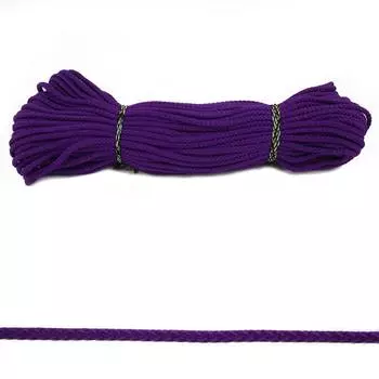 С831 Шнур отделочный плетеный, 4 мм*30 м (фиолетовый)