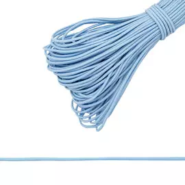 С838 Шнур эластичный 2мм *30м (голубой)