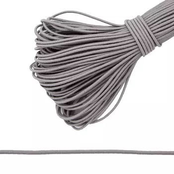 С838 Шнур эластичный 2мм *30м (св.серый)