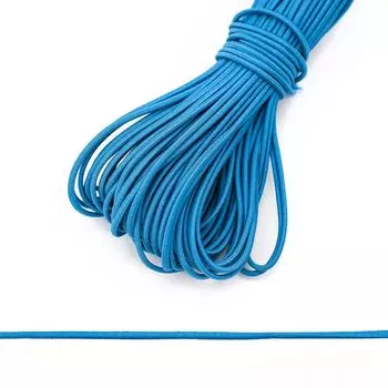 С838 Шнур эластичный 2мм *30м (т.голубой)