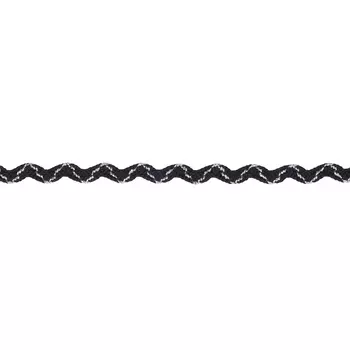 С839 Тесьма-вьюнчик с метанитью, 3 мм*30 м (черный/серебро)