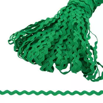 С868 (С442) Тесьма 'вьюнчик' 9мм*30м (св.зеленый)