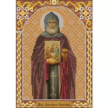 С9104 Набор для вышивания бисером 'Нова Слобода' 'Прп.Александр Свирский', 18x25 см