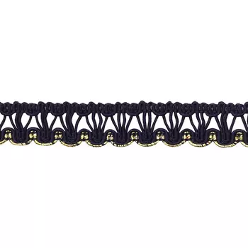 С919 Тесьма вязаная отделочная, 15 мм*10 м (т.синий)