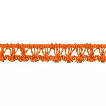 С919 Тесьма вязаная отделочная, 15 мм*10 м (оранжевый)