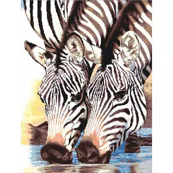 S-006 Набор для вышивания Hobby&amp;Pro 'На водопое', 42*54 см