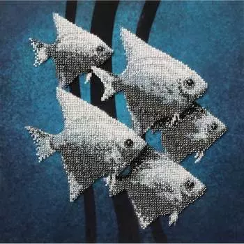 С-01 Набор для вышивания бисером Созвездие 'Рыбки ' 30*30см