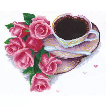 S-024 Набор для вышивания Hobby&amp;Pro 'Кофе для любимой', 37*30 см