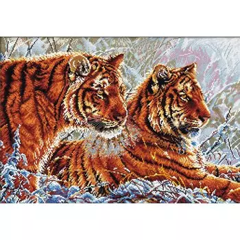 S-049 Набор для вышивания Hobby&amp;Pro 'Тигры', 47*32 см