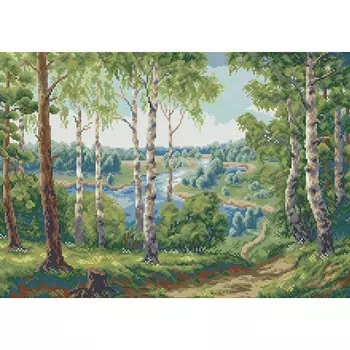 S-052 Набор для вышивания Hobby&amp;Pro 'Лесная тропа', 40*29 см