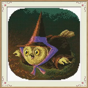 S-054 Набор для вышивания Hobby&amp;Pro 'Сова', 18*18 см