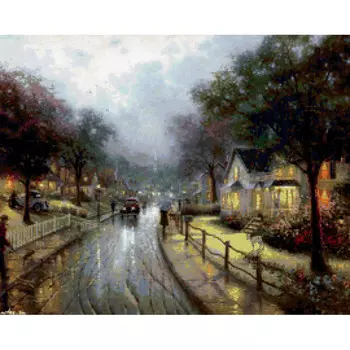 S-071 Набор для вышивания Hobby&amp;Pro 'Вечерняя улица', 55*43 см