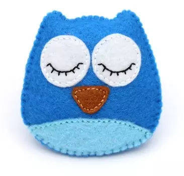 SB001 Набор для изготовления броши 'Сова' синяя