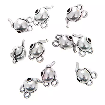 SCB250112630 Набор металлических подвесок ЧАЕПИТИЕ 15*5мм, 10шт