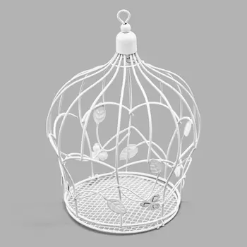 SCB271040 Металлическая клетка-корона, белая, 16,5*21,5 см