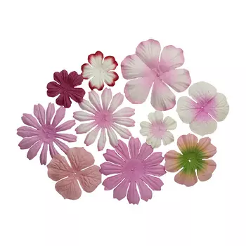 SCB3003 Набор цветочков из шелковичной бумаги, упак./10 шт. (01 розовый)