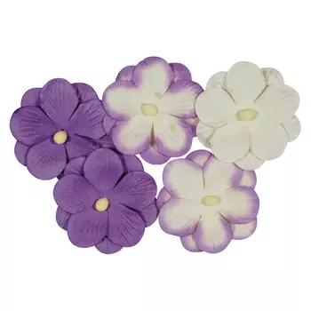 SCB3004 Набор двойных цветочков 'Анютины глазки', упак./5 шт. (04 фиолетовый)