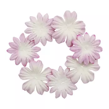 SCB3008 Набор цветков из шелковичной бумаги, 2 вида, упак./20 шт. (01 бело-розовый)