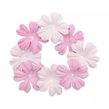 SCB3008 Набор цветков из шелковичной бумаги, 2 вида, упак./20 шт. (07 светло-розовый/розовый)