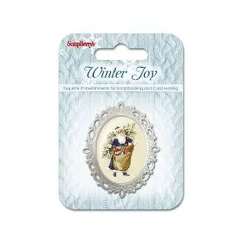 SCB3409107 Металлическая рамка выпуклая 'Зимнее Утро 1'