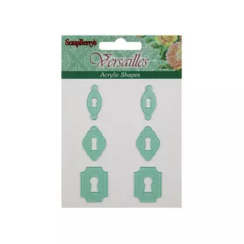 SCB45001006 Акриловые украшения 'Замочки', от 0,8 до 2 см, упак./6 шт.