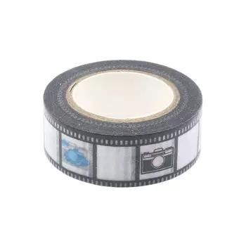 SCB4905001 Бумажный скотч с принтом 'Фильм', EveryDay, 15 мм*8 м, ScrapBerry's