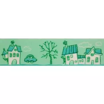 SCB4905007 Бумажный скотч с принтом 'Цветочный узор', Fairy Tale, 15 мм*8 м, ScrapBerry's