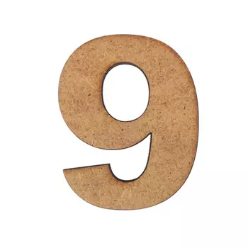 SCB5001104 Заготовка из МДФ, Цифра 9 50*4 мм