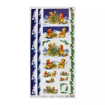 SCB501026 Карта для декупажа 'Новогодняя елка', 35*70 см, Scrapberry's