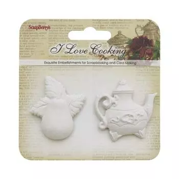 SCB64000101 Набор гипсовых фигурок 'Готовим Дома', упак./2 шт., ScrapBerry's