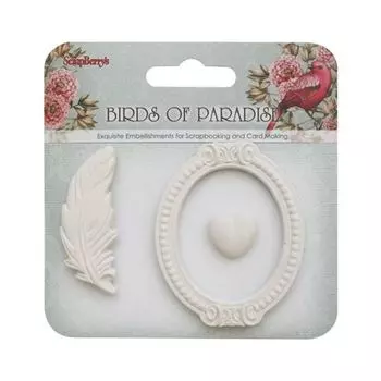 SCB64000105 Набор гипсовых фигурок №3 'Райские птицы', упак./3 шт., ScrapBerry's