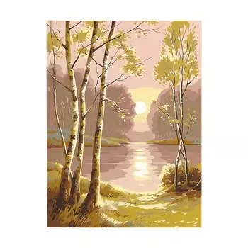 SE926-19 Канва с рисунком SEG de Paris 'Заря' 40*50 см