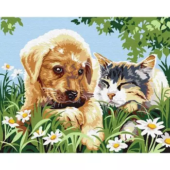 SE926-210 Канва с рисунком SEG de Paris 'Нежность лета' 40*50 см