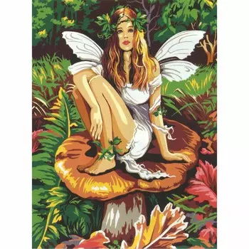 SE926-274 Канва с рисунком SEG de Paris 'Лесная фея' 40*50 см