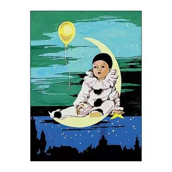 SE926-45 Канва с рисунком SEG de Paris 'Воздушный шар' 40*50 см