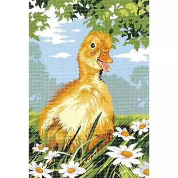 SE928-344 Канва с рисунком SEG de Paris 'Утенок' 30*40 см