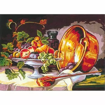 SE929-132 Канва с рисунком SEG de Paris 'Натюрморт' 45*60 см