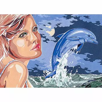 SE929-359 Канва с рисунком SEG de Paris 'Морские мечты' 45*60 см