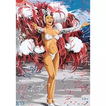 SE929-431 Канва с рисунком SEG de Paris 'Карнавал в Рио' 45*60 см