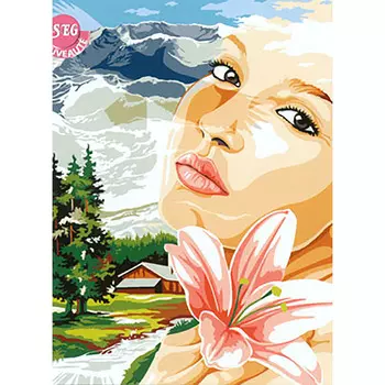 SE929-477 Канва с рисунком SEG de Paris 'Высота' 45*60 см