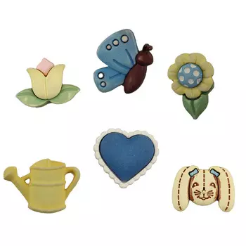 SF108, Пуговицы. Садовый зайчик