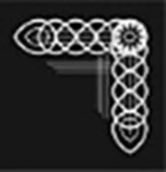 ш52 Штамп силиконовый, уголок, 40*40мм