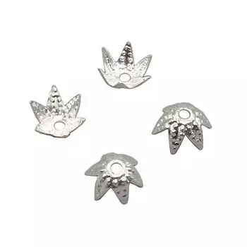 Шапочка декоративная FIN0647, 7мм, 30шт/упак (серебро)