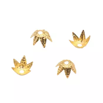 Шапочка декоративная FIN0647, 7мм, 30шт/упак (золото)