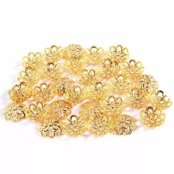 Шапочка декоративная FIN0944, d-12мм, 30 шт/уп (золото)